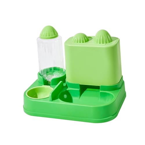 Colcolo Haustier-, Futter- und Wasserspender-Set, Katzen-Futterspender für kleine und große Haustiere, Futternapf, Schwerkraft-Futterspender und Tränke-Set, Stil b von Colcolo