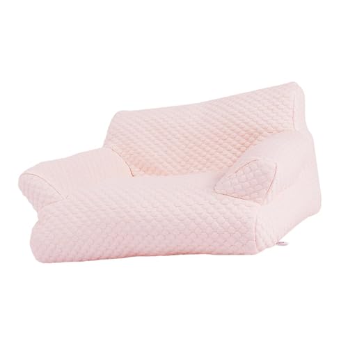 Colcolo Haustiersofa, Katzenbett, leicht zu reinigen, weich, modisch, Heimdekoration, tragbares Welpenschlafbett, Haustierbedarf, Lounge-Nest, XL Größe Rosa von Colcolo