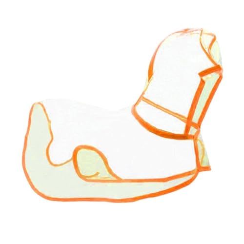 Colcolo Hunde-Regenmantel mit Kapuze, Welpen-Regenponcho, wasserdichte Kleidung für den Außenbereich, für kleine bis extragroße Hunde und Welpen (Orange), 3XL von Colcolo