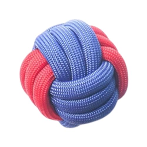 Colcolo Hunde Seil Spielzeughundschlepp Spielzeug, resistente leichte Knoten -Seil -Hundespielzeug, Kauspielzeug werfen, Haustier Vorräte, Welpe, 6 cm Blau Rot von Colcolo