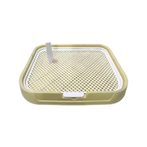 Colcolo Hundetoilette, Mesh-Gitter, Haustier-Trainingstoilette, Mesh-Gitter-Toilette, Haustier-Trainingspads-Halter für kleine und mittelgroße Hunde und, Gelb von Colcolo