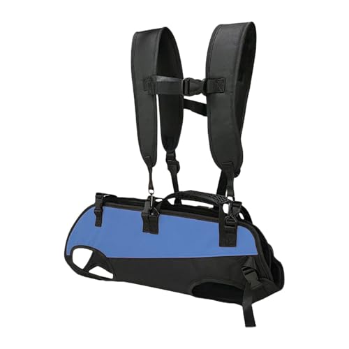 Colcolo Hundetrage-Rucksack, Haustier-Tragerucksack, bequem, atmungsaktiv, tragbar, mit Beinen herausnehmbar, für Camping, Wandern, Radfahren, Schwarz Blau, m von Colcolo