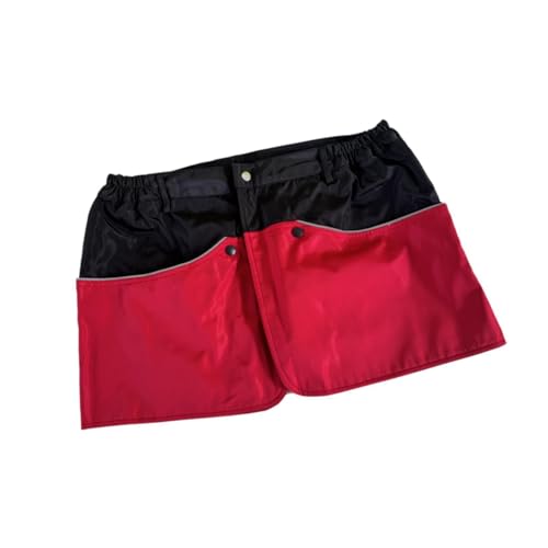 Colcolo Hundetraining Schürze mit Taschen, wasserdicht, stabil serviert Schürze ligtweight Hunde Handler Bekleidungshunde -Trainingshorts, Red L von Colcolo