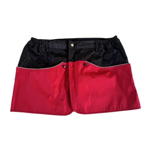 Colcolo Hundetraining Schürze mit Taschen, wasserdicht, stabil serviert Schürze ligtweight Hunde Handler Bekleidungshunde -Trainingshorts, Rot XL von Colcolo