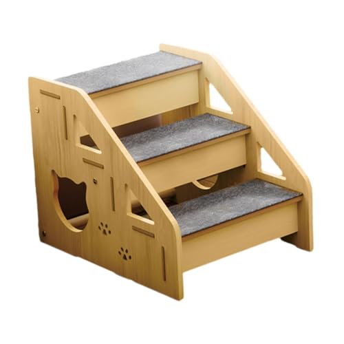 Colcolo Hundetreppe aus Holz, 3-stufige Hundeleiter, tragbare Welpentreppe, Hundetreppe, Haustier-/Katzentreppe für Couch, Sofa, Zuhause von Colcolo