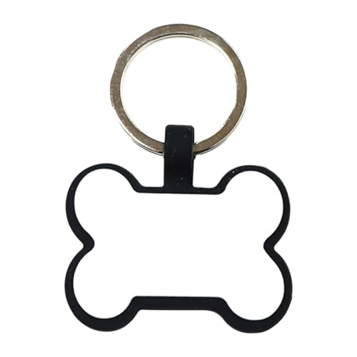 Colcolo ID -Tag -Identifikationskarte Hunde Katzen Name Telefonnummer Charme Craft für Hunde Katzen Blank Hundetag Knochengeformt, Weiß von Colcolo