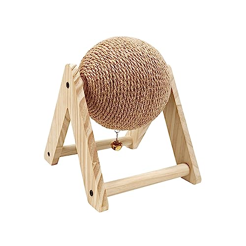 Colcolo Kaninchen-Kratzspielzeug, Kratzer mit Ball, verschleißfest, Kratzfest, Stabiler Sofaschutz, Sisal-Kaninchen-Kratzball für von Colcolo