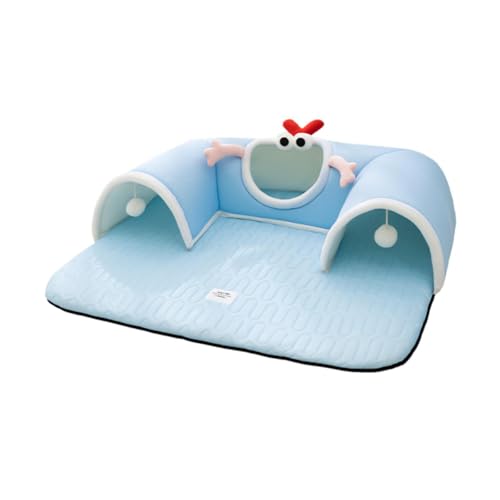 Colcolo Katzen -Tunnel -Bett Kätzchen Tunnel -Rohr Nest Sout Hut Sommer Sommer Activity Center Interaktives Spielzeug für Hamster Innenkatzen, XL von Colcolo