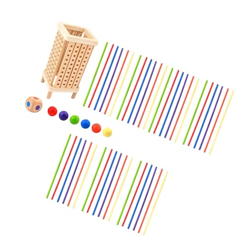 Colcolo Kinder Pull Stick Spielzeug Tischplatte Interaktion Spiel für Kinder, Frühen Kindheit Bildung Holz Spielzeug, Quadrat von Colcolo