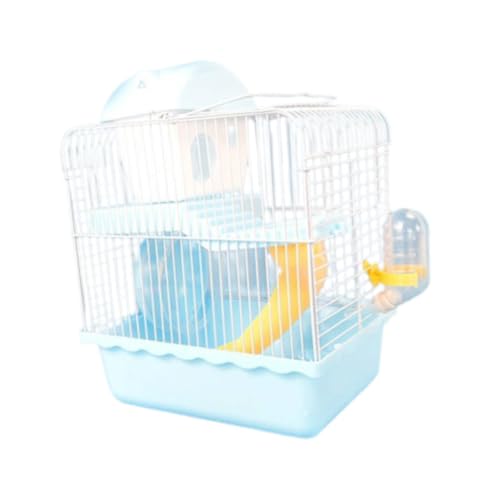 Colcolo Kleinstierträger Käfig, Hamsterkäfig, tragbarer Tragetasche, Kleiner Haustierträger für Hedgehog kleine Haustiere Eichhörnchen Hamster, Blau von Colcolo