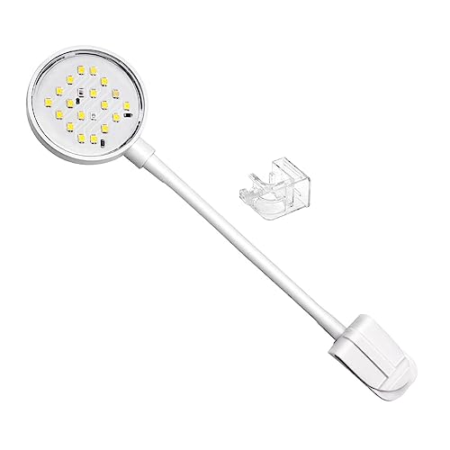 Colcolo LED-Aquarium-Licht zum Anklippen, LED-Pflanzen wachsen Lichter, Aquatische Süßwasser-Aquarium-Lampen, wasserdicht, Weiß von Colcolo