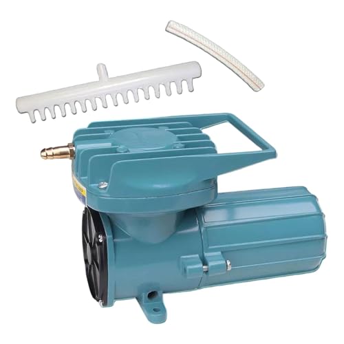 Colcolo Luftpumpe für Aquarien, DC 12 V, Teichbelüfter aus Metall, tragbares Mehrzweckwerkzeug, Luftpumpe für Aquarien, Luftpumpe für Springbrunnen, 12 V, 130 W, 288x150x186mm von Colcolo