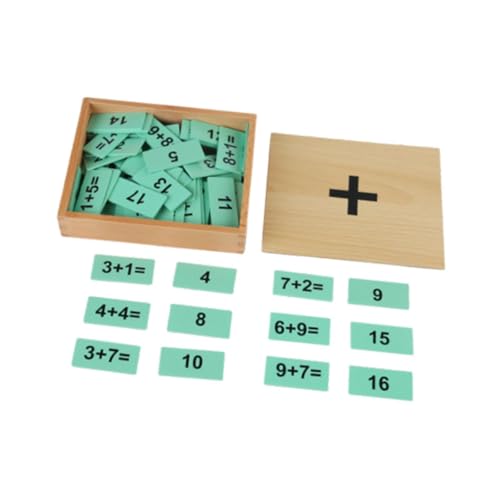 Colcolo Montessori-Mathematikhilfen, Holzinteraktionsgeschenk, leichte, praktische Kopfrechenbox für Kinder im Vorschulalter zu Hause, Zusatz von Colcolo