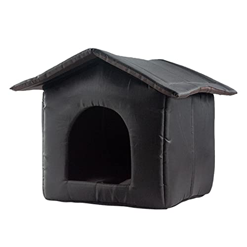 Colcolo Oxford Unterschlupf für streunende Katzen, wetterfester Welpenkätzchenzwinger, Wintermöbel für kleine Hunde, Haus für Wilde Katzen im Freien, 35 cm x 33 cm x 30 cm von Colcolo