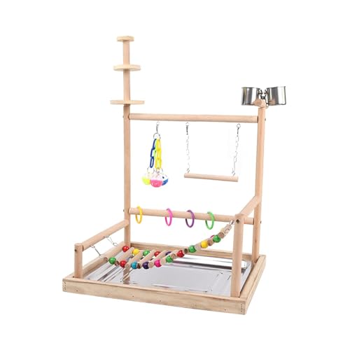 Colcolo Papageienspielplatz Papageienspielständer Käfigzubehör Papageien Tischpapageienständer für Sittiche Papageien Aras Wellensittiche Conures von Colcolo