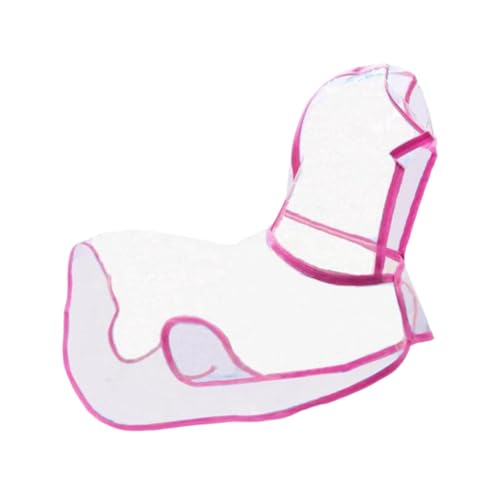 Colcolo Regenmantel für Hunde, Poncho, zum Wandern, mit Kapuze, Winddicht, Regenjacke für Hunde, Regenbekleidung für kleine bis extragroße Hunde (rosa), Xs von Colcolo