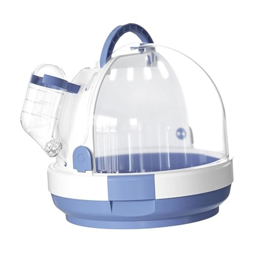 Colcolo Shotet Carrier Travel Cage, Hamster -Trägerkäfig, mit Wasserflasche, Vogelkäfig, Kleintier -Tragetasche zum Auseinandersetzung, Blau von Colcolo