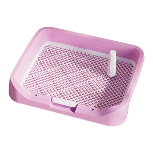 Colcolo Toilette Indoor Hundetoilette Zugunterlage mit Schutzwand Komfortable Mesh-Gitter Hundetoilette, ROSA von Colcolo