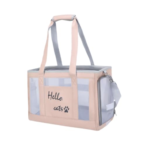 Colcolo Tragetasche für Haustiere, für Hunde und Katzen, Umhängetasche, Netztasche, Welpen, Kätzchen, Verstellbarer Schultergurt, Anti-Handtasche, ROSA von Colcolo