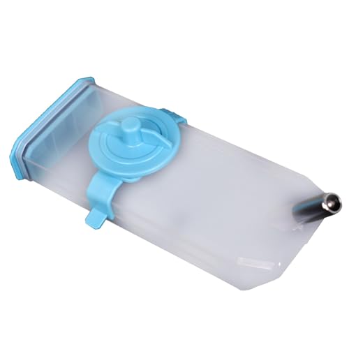 Colcolo Wasserflasche für Hunde, Wasserspender, leichte Trinkflasche für Haustiere, Tierhüttenspender, Trinker für Welpen, Katzen, Kaninchen, Wandern, 480ml Blau von Colcolo