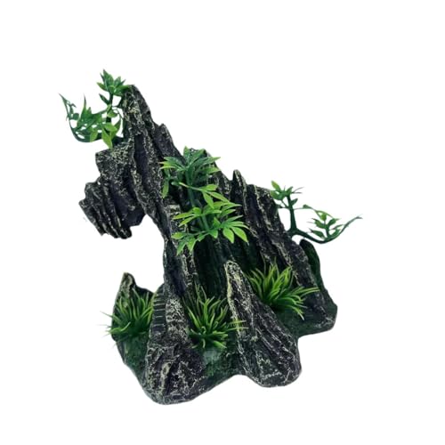 Colcolo Wassertank-Dekoration, attraktiv, zarte künstliche Aquarium-Dekoration für den Garten im Freien, 14cmx12.5cmx9cm von Colcolo