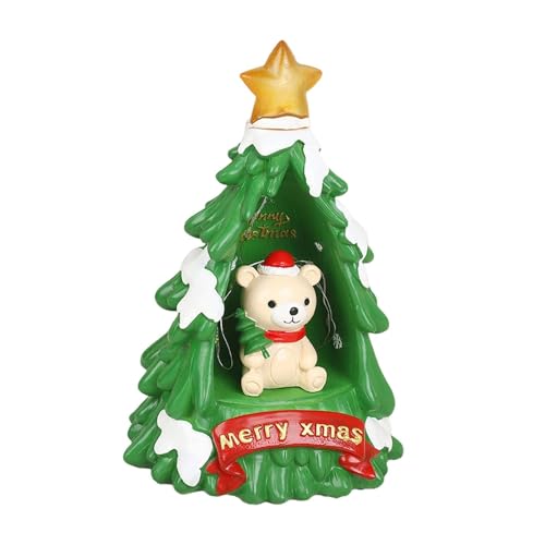 Colcolo Weihnachten Nachttisch Nachtlicht Urlaub Atmosphäre Dekoration Desktop Ornament für Kamin Geschenk Kaminsims, Weihnachtsbaum von Colcolo