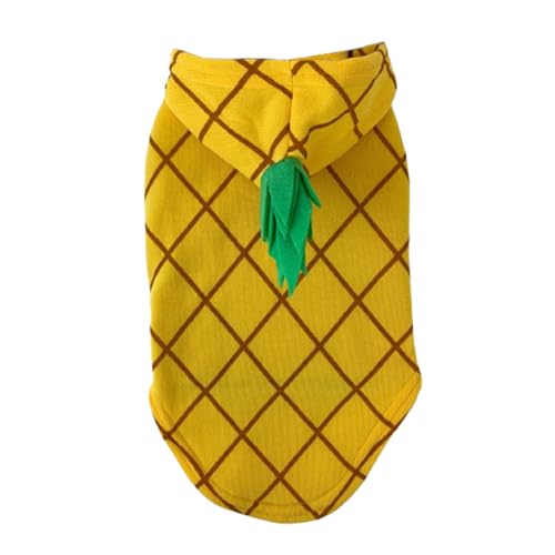 Coleman Halloween Hoodie Ananas Haustier Kostüm, Haustier Cosplay Outfits, Lustige Haustierkostüme -(Large) von Coleman