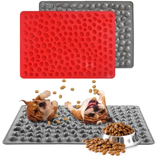 2 Stück Backmatte Hundekekse Silikon Backmatte Halbkugel Backmatte Hundekekse Wiederverwendbare Backunterlage für Hundekekse und Leckerlis von Colexy