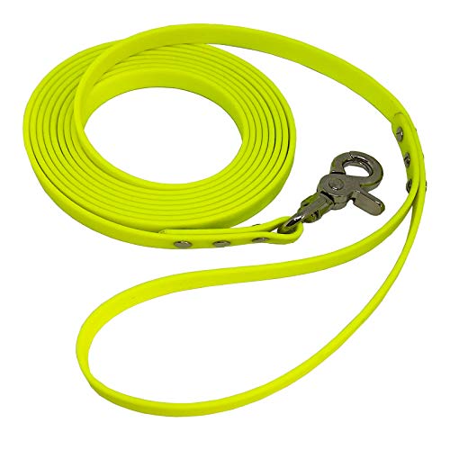 BIOTHANE® Hundeleine mit Handschlaufe - BETA 13 mm - [3 m] - neon gelb - YE529 von Collar & Leash