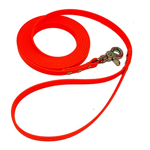 BIOTHANE® Hundeleine mit Handschlaufe - BETA 16 mm - [2 m] - neon orange - OR522 von Collar & Leash