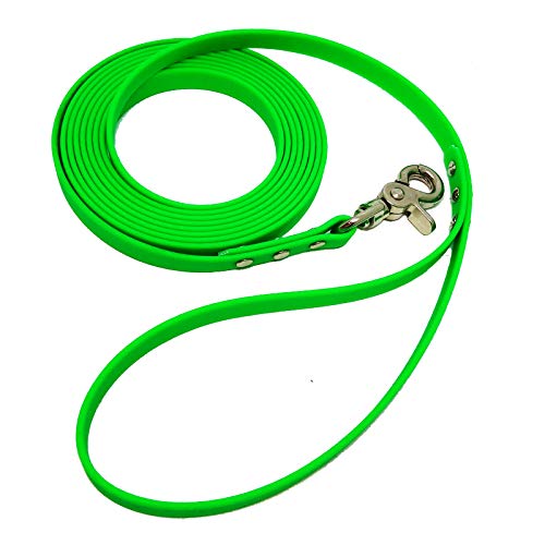 BIOTHANE® Hundeleine mit Handschlaufe - BETA 19 mm - [2 m] - neon grün - GN528 von Collar & Leash