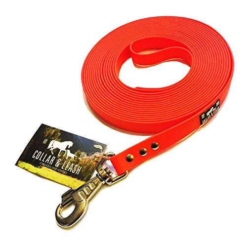 BIOTHANE® Schleppleine - BETA 13 mm - [3 m] - Neonorange - OR522 von Collar & Leash