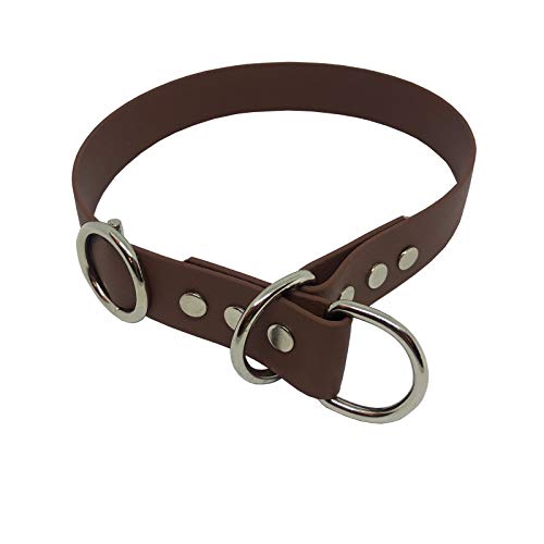 C&L Hundehalsband/Zugstopp aus 25 mm BioThane®- [30 cm] - rotbraun - BR522 von Collar & Leash