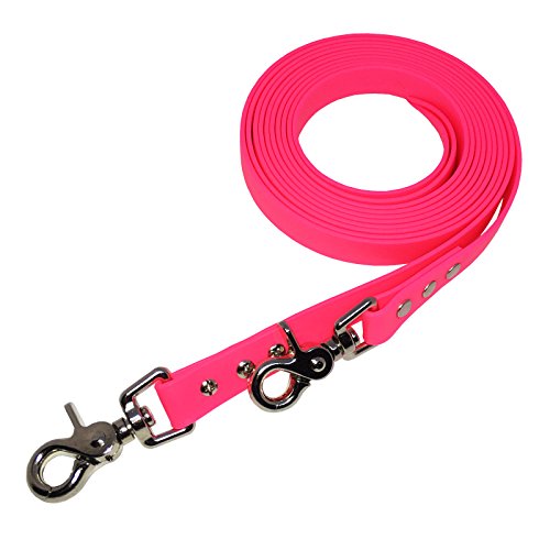 Collar & Leash C&L Westernzügel offen/Split Reins aus 16 mm BioThane®- 1,95 m - neon pink - PK521 von Collar & Leash