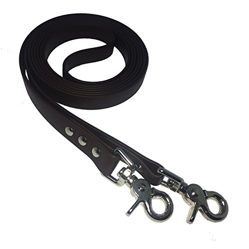 Collar & Leash C&L Zügel geschlossen aus 16 mm BioThane®- 2,75 m - Dunkelbraun - BR523 von Collar & Leash