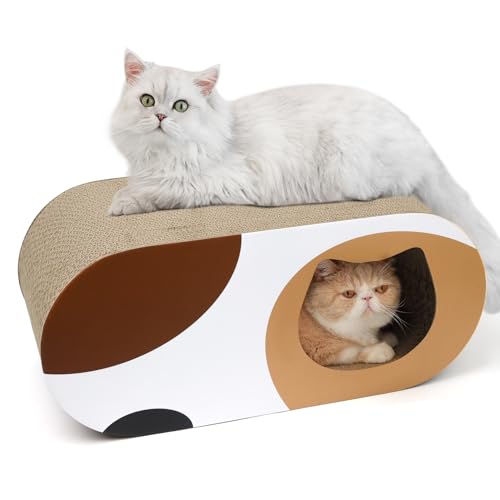 ComSaf Kratzbrett für Katzen, Kratztonne aus Wellpappe, Recycelbar Kratzbretter Katze, Kratzschutz für Sofa, Tür, Möbel, Kratzpappe für Katzen 58 x 25 x 25cm von ComSaf