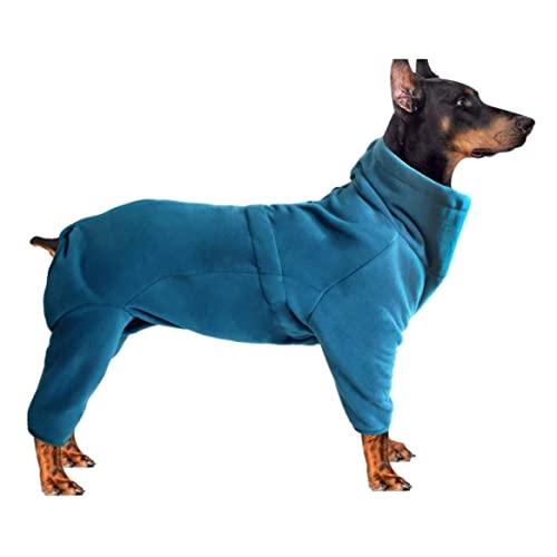 Comebachome Hund Polar Fleece Kleidung elastischer winddes Angriffsanzug Winter Warmer Mantel mit Ärmeln grün XS, Hundewinddichte Overall, Hund Polar Fleece Kleidung von Comebachome