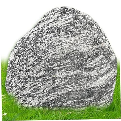 Fake Rock, 11x9,8inch PU Foam Landschaftsgestein mit natürlicher Textur, Faux -Gesteinsabdeckungen für Landschaftsgestaltung, falsche dekorative Gesteine ​​für Brunnenpumpengehäuse Gartendekorationen von Comebachome