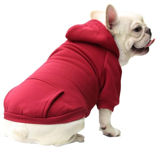 Happy Hoodies für Hund bequem und warme lustige kleine Hundekleidung mit Hut und Taschenhundkleidung für Hundepapier Katze kaltes Wetter Custum Haustierliebhaber Geschenke, s, glückliche Hoodies für von Comebachome