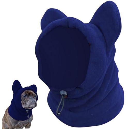 Hund Winterhut, Fleece Warmer Hundehupferhut mit Ohrschutz, verstellbare Hoodie -Ohren, weiche Winterhüte für Hundepuppen (M) von Comebachome