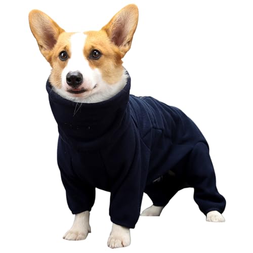 Hund Wintermantel, winddes Hund warme Jacke mit Kragen, Reißverschluss, Verstellbarer Schnalle, weiches bequemes Fleece -Hundepyjamas für kleine/mittlere Hunde Walking -Schlafen, S, Hund warme Jacke, von Comebachome