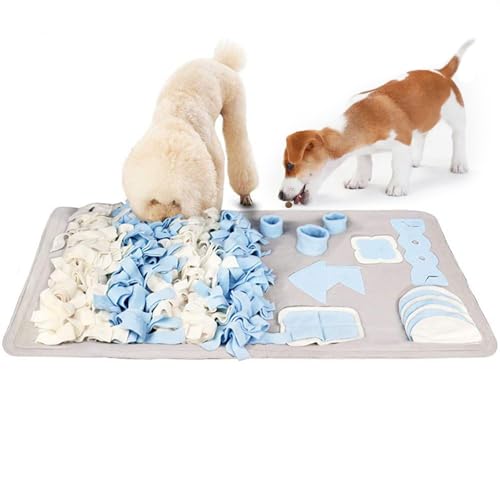 Snuffle Matte für Hunde 39x24 Soft Dog Snuffle Matte Nicht-Schlupfhund-Fütterungsmatte Interaktive Bildungshochspielzeug tragbare Snuffle Matte für Trainingsfutterfähigkeiten, Stressfreisetzung, Hund von Comebachome