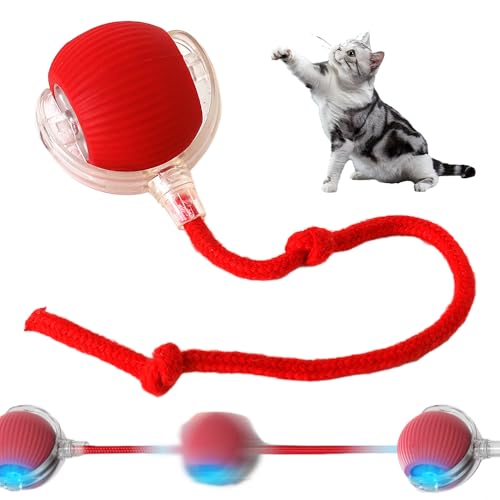 Chewie Rolling Ball, 2025 Neu Magic Ball Hund interaktives katzenspielzeug elektrisch, hundespielzeug Ball, Intelligenter automatischer Rollball für Kleine,Mittlere Hunde (Rosa) von ComedyKing