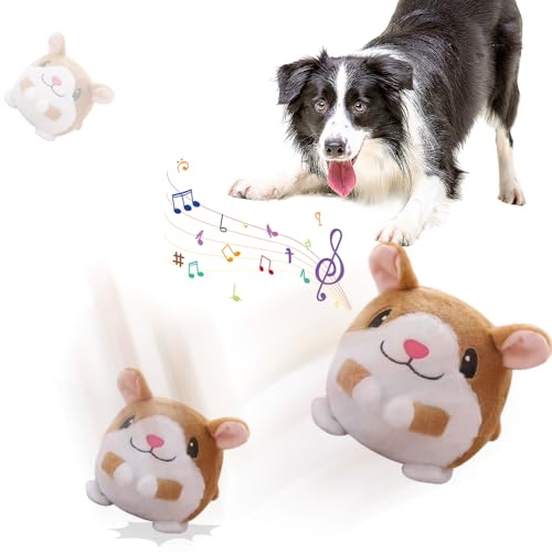 ComedyKing Interaktives Hundespielzeug, 2025 Neu Active Moving Pet Plush Toy, Interaktiver Spielball für Hunde, Bewegendes Hundespielzeug Ball, Plüschspielzeug Elektrisch für Haustier (Hamster) von ComedyKing