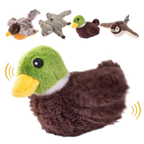 ComedyKing Interaktives Katzenspielzeug Selbstbeschäftigung, Katzenspielzeug Vogel Spielzeug Katze, Elektrisches Katzenspielzeug Vogel Flattern, Flapping Bird Cat Toy (Stockente) von ComedyKing