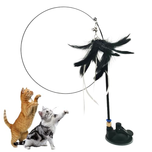 ComedyKing Interaktives Katzenspielzeug Spielzeug mit Federn, Interactive Bird Simulation Cat Toy Set, Interaktives Katzenspielzeug Feder, Katzenspielzeug Set für Kätzchen und Katzen (#B) von ComedyKing