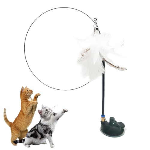 ComedyKing Interaktives Katzenspielzeug Spielzeug mit Federn, Interactive Bird Simulation Cat Toy Set, Interaktives Katzenspielzeug Feder, Katzenspielzeug Set für Kätzchen und Katzen (#C) von ComedyKing