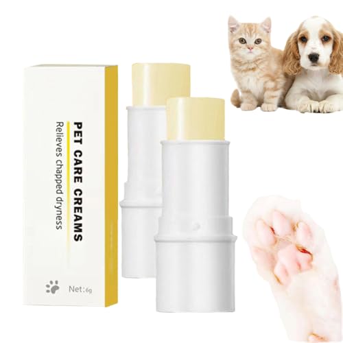 ComedyKing Paw Ointment Stick, Pfotenpflege Hund mit Sheabutter, Pfotenbalsam Hund für Hunde Katzen im Herbst/Winter, Pfotenschutz Hund für Wundheilung und den Pfotenschutz beim Hund (2pcs) von ComedyKing