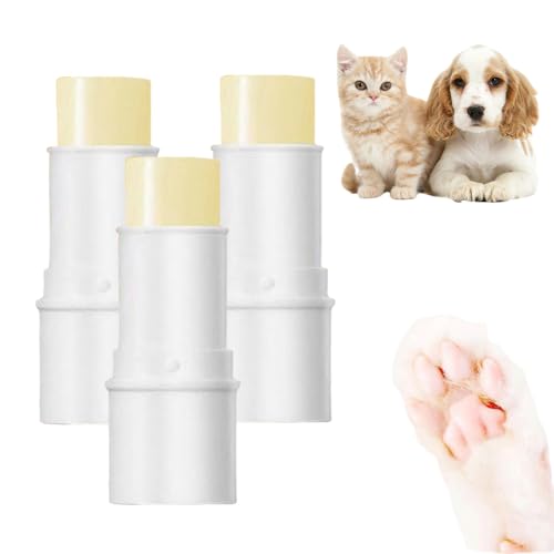 ComedyKing Paw Ointment Stick, Pfotenpflege Hund mit Sheabutter, Pfotenbalsam Hund für Hunde Katzen im Herbst/Winter, Pfotenschutz Hund für Wundheilung und den Pfotenschutz beim Hund (3pcs) von ComedyKing