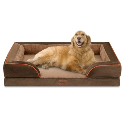 Comfort Expression Jumbo-Hundebetten für extra große Hunde, orthopädisches Hundebett, waschbar, wasserdicht, unzerstörbar, extra großes Hundebett von Comfort Expression